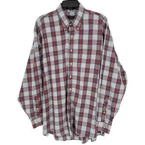Overton Men's Casual Shirt Classic Holiday Plaid Red Green